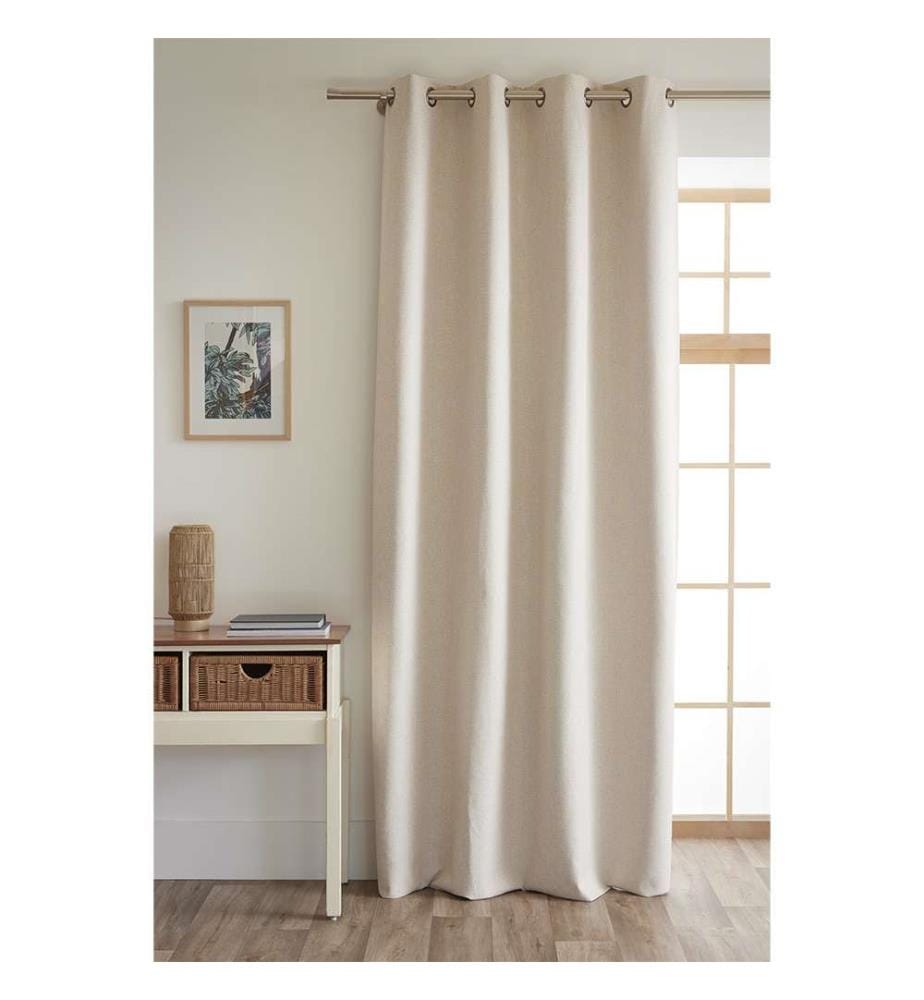 Rideau Occultant + 8 oeillets 140 x 240 cm Eres - Sable