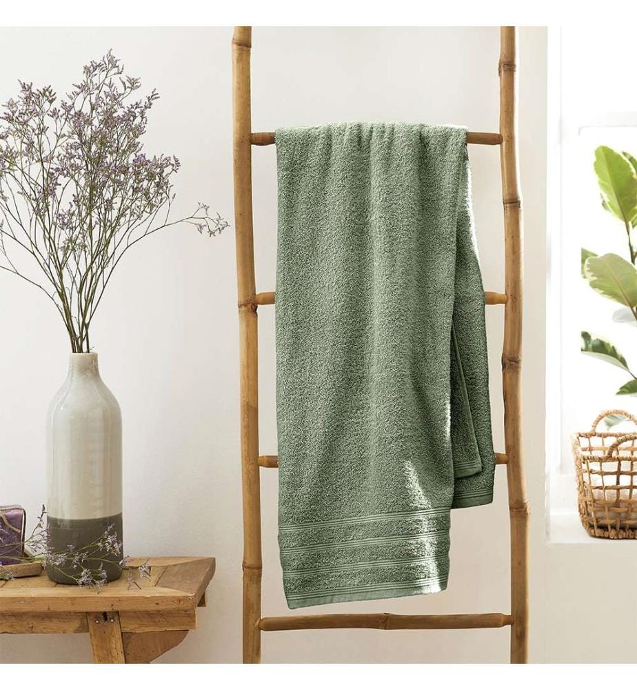 Drap de Bain "Spa" 100% Coton 90 x 150 cm Romarin