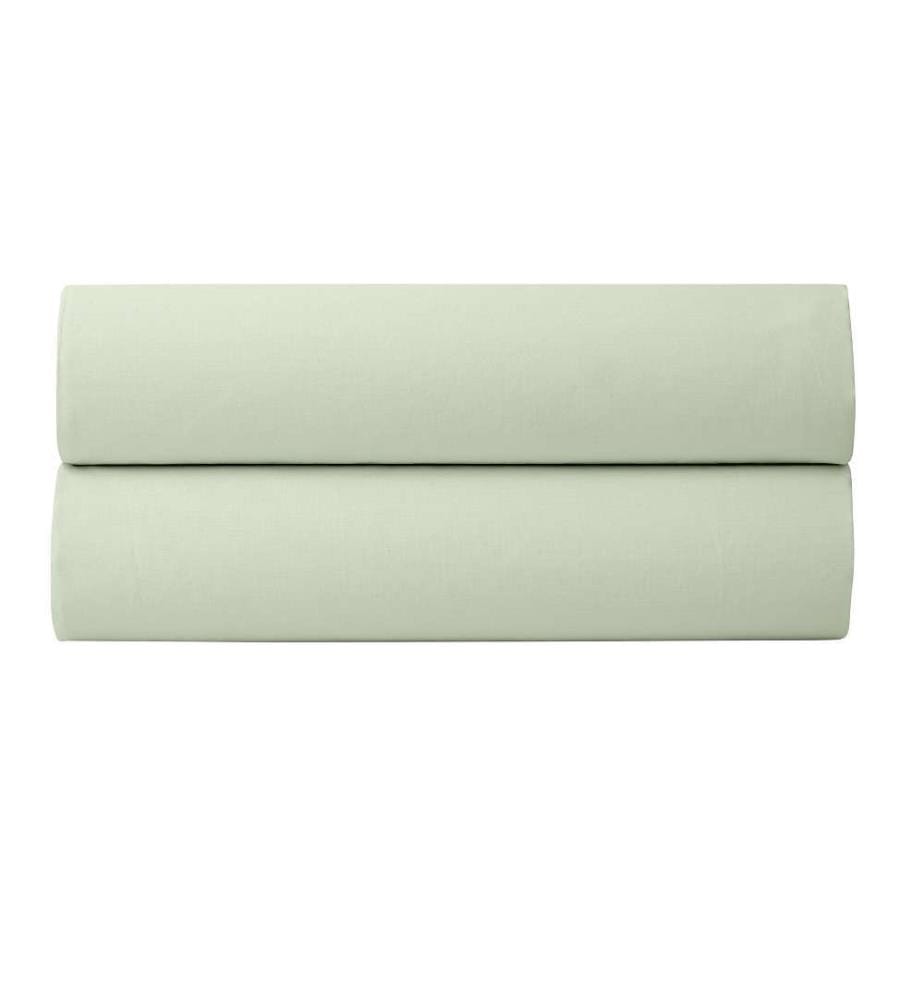 Drap Housse Percale 140 x 190 cm - Vert d'Eau