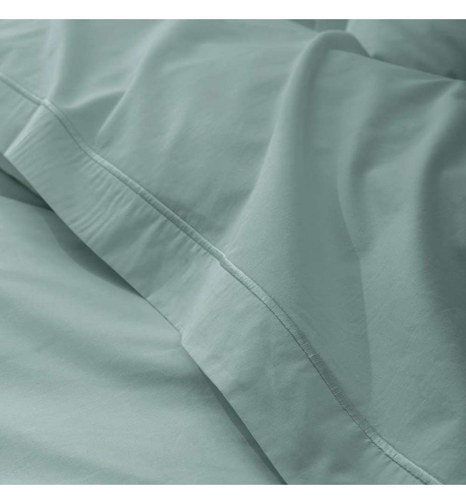 Drap Plat Percale 180 x 290 cm - Celadon