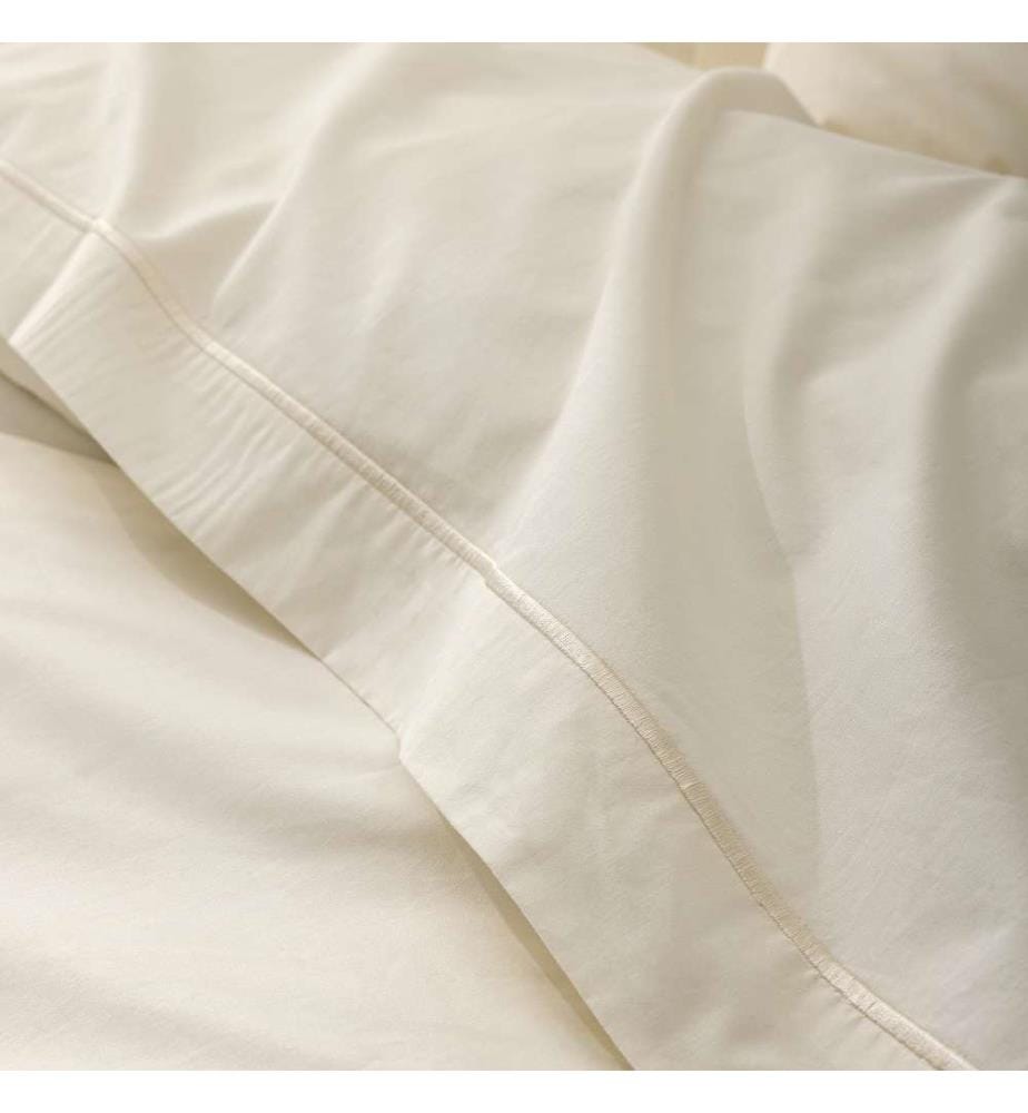 Drap Plat Percale 180 x 290 cm - Ivoire