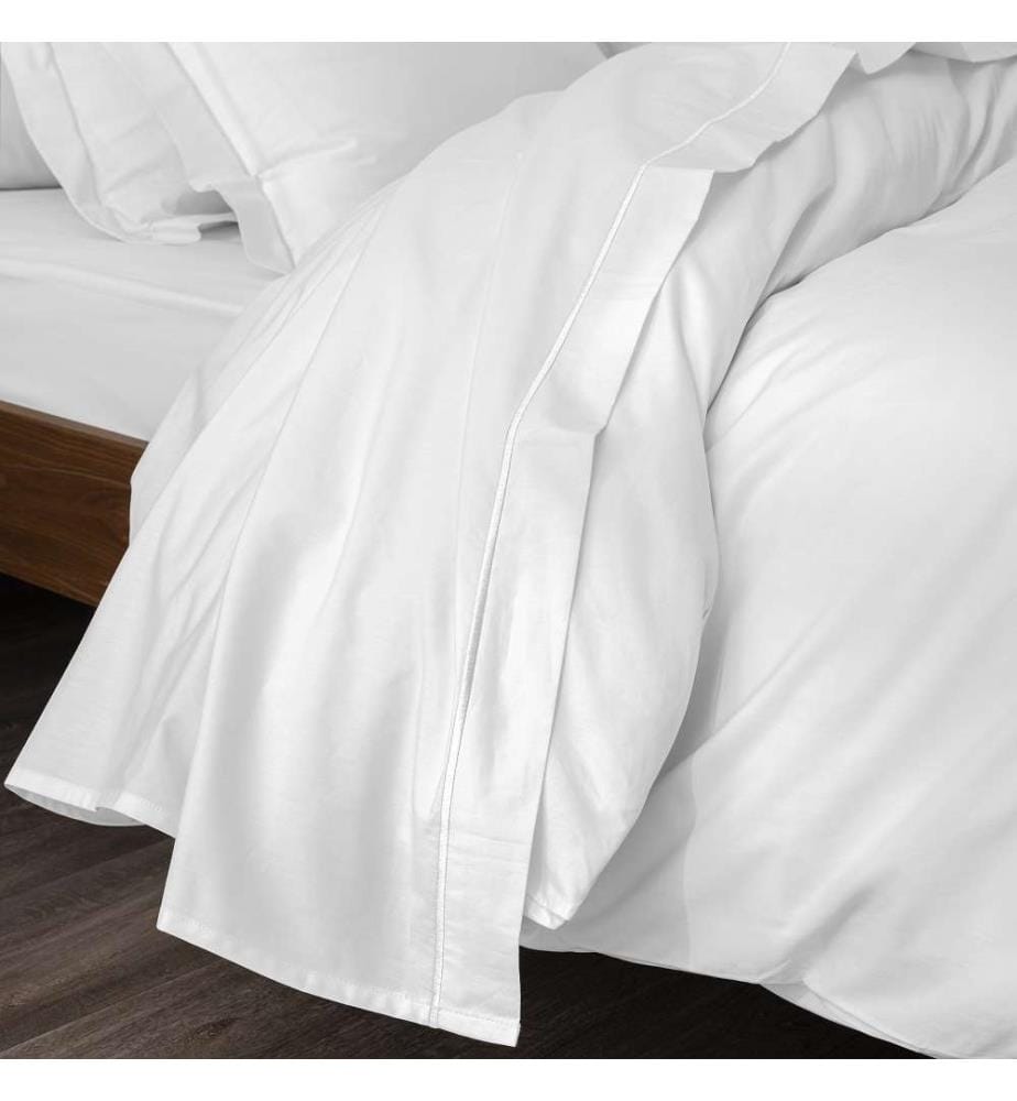 Percale Flat Sheet 180 x 290 cm - Neige