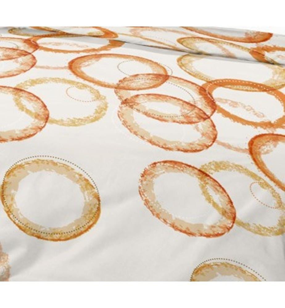 Parure de couette 3P "Louna" 240 x 220 cm Circle Orange