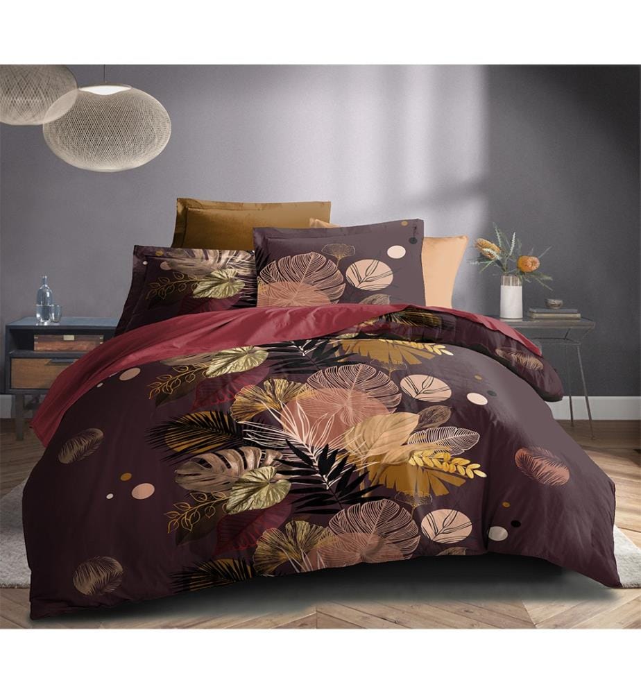 Parure de couette 3P "Louna" 240 x 220 cm Palm Chic