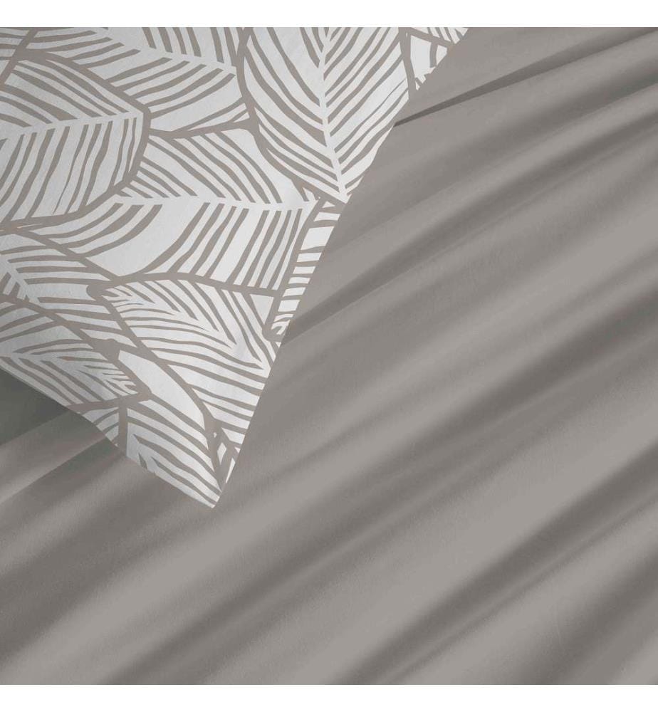 Housse de Couette 140 x 200 cm et Drap Housse 90 x 190 cm - Fira Naturel