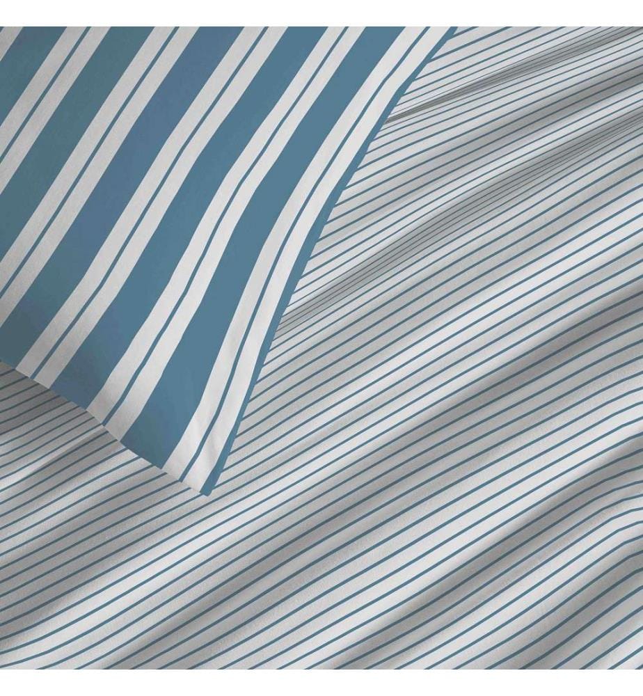 Copripiumino 140 x 200 cm e lenzuolo pieghevole 90 x 190 cm - Florence Denim