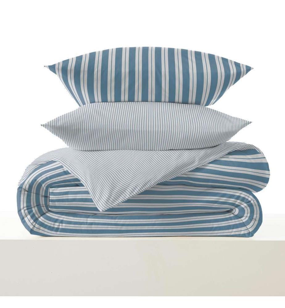 Copripiumino 140 x 200 cm e lenzuolo pieghevole 90 x 190 cm - Florence Denim