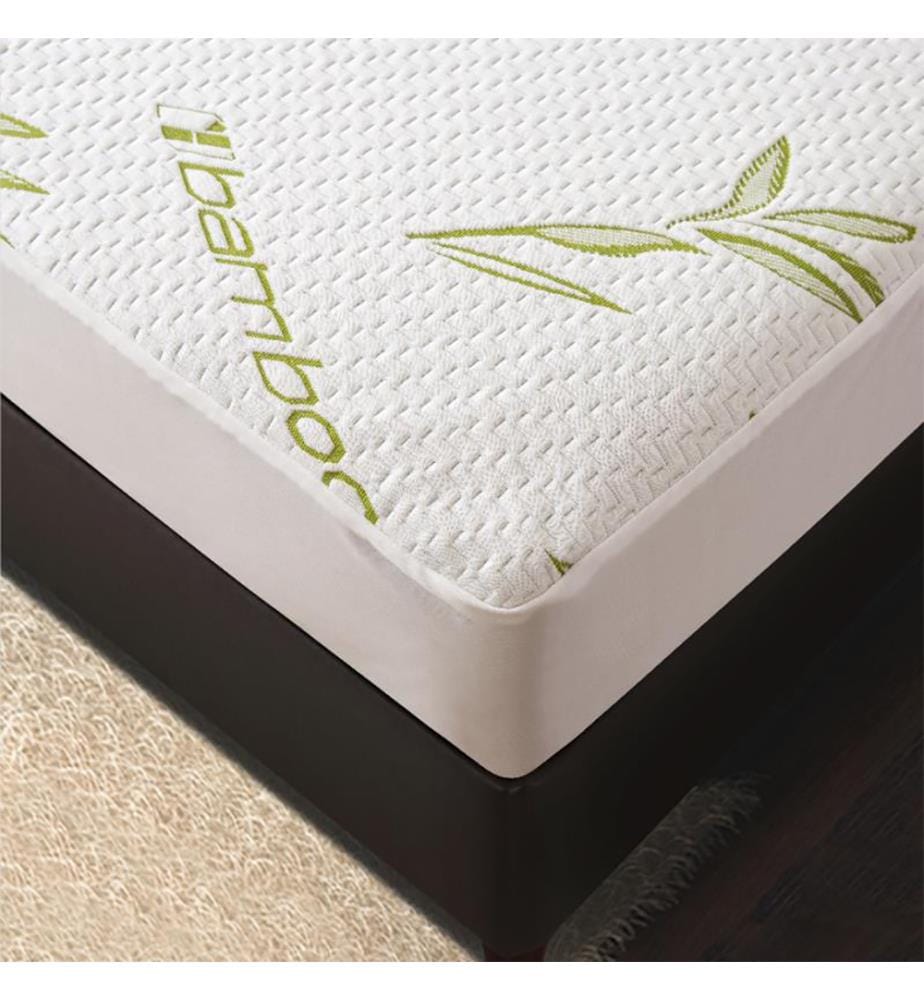 Protege matelas Bambou 80 x 200 cm - Blanc