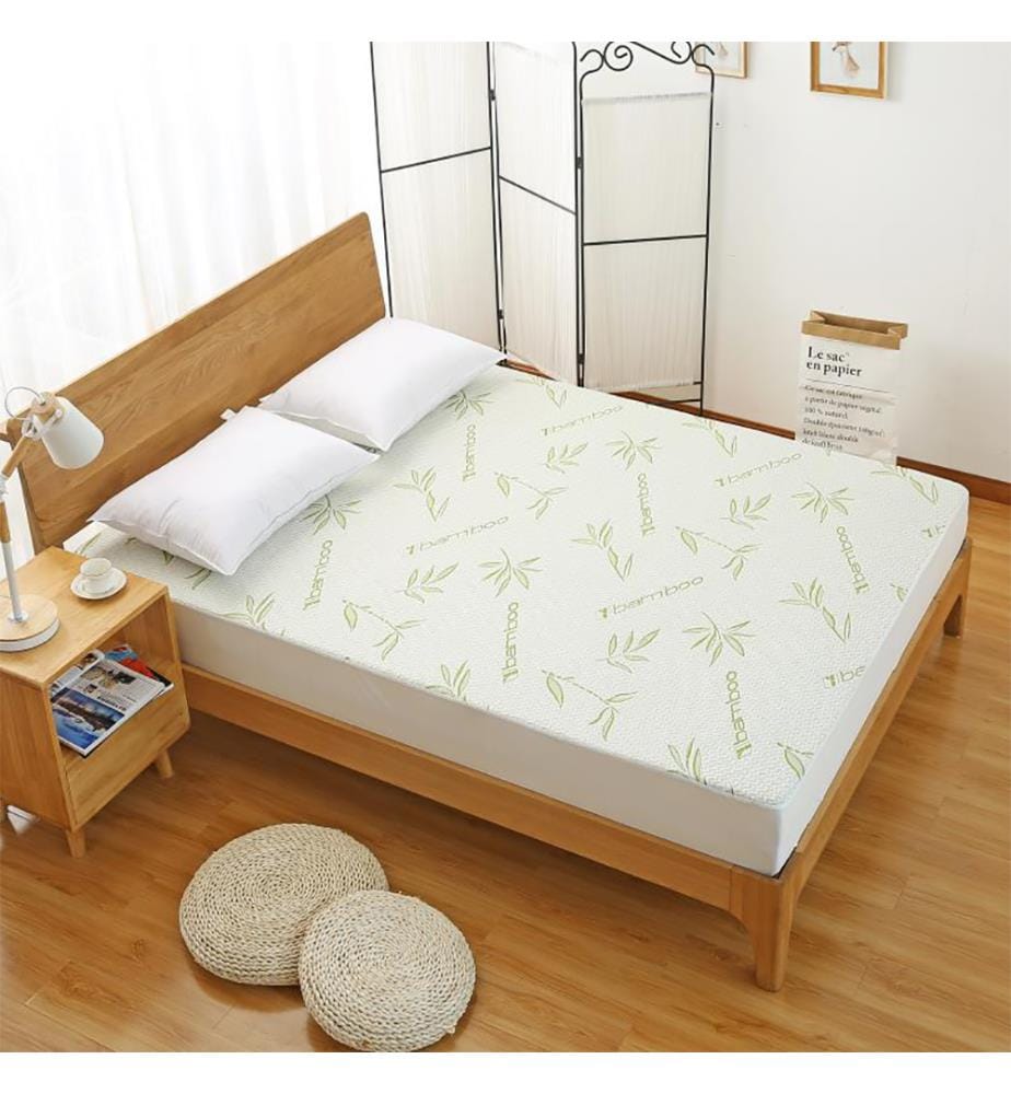 Protege matelas Bambou 90 x 190 cm - Blanc