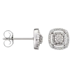 Ohrringe Carré Richesse - Silber