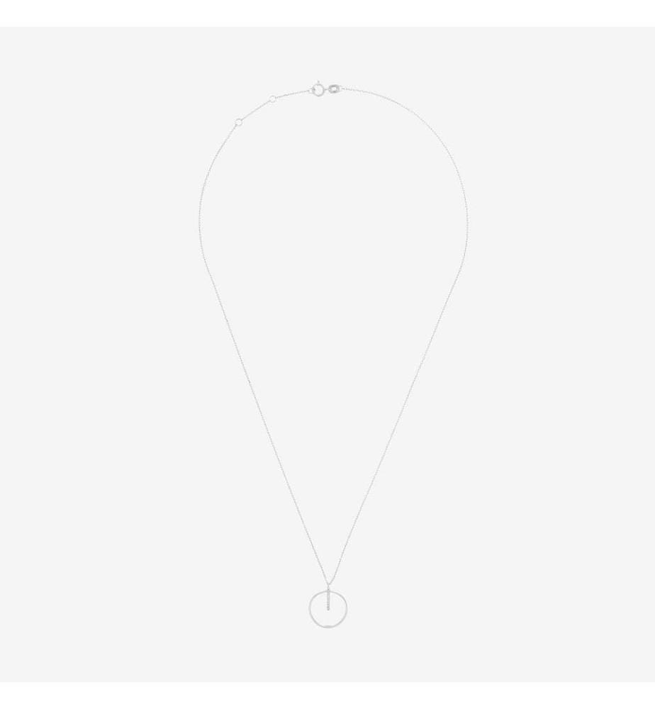 Halskette aus Gelbgold Cercle prodigieux - Weissgold