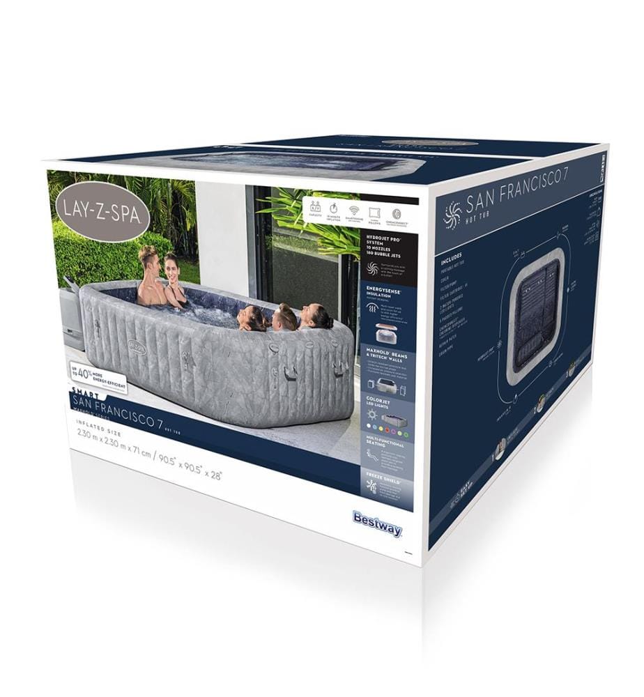 Spa Gonflable Lay-Z-Spa San Francisco - Gris