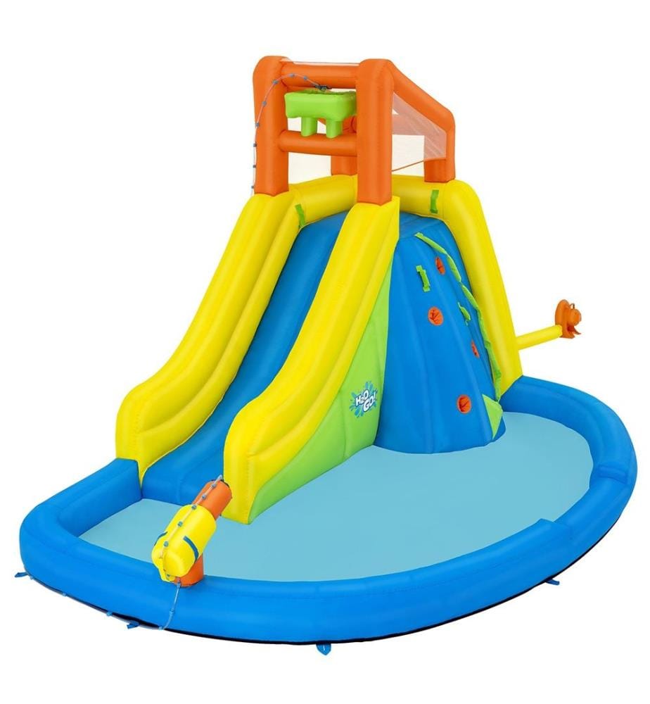 H2OGO! Mega Water Park with Constant Blower Mount Splashblast 435x286x267 cm - Multicolor