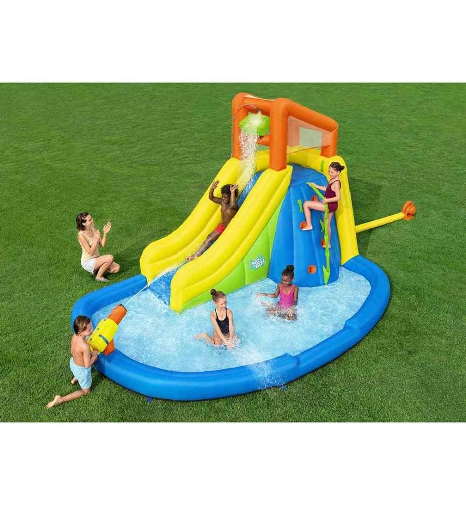 H2OGO! Mega Water Park with Constant Blower Mount Splashblast 435x286x267 cm - Multicolor