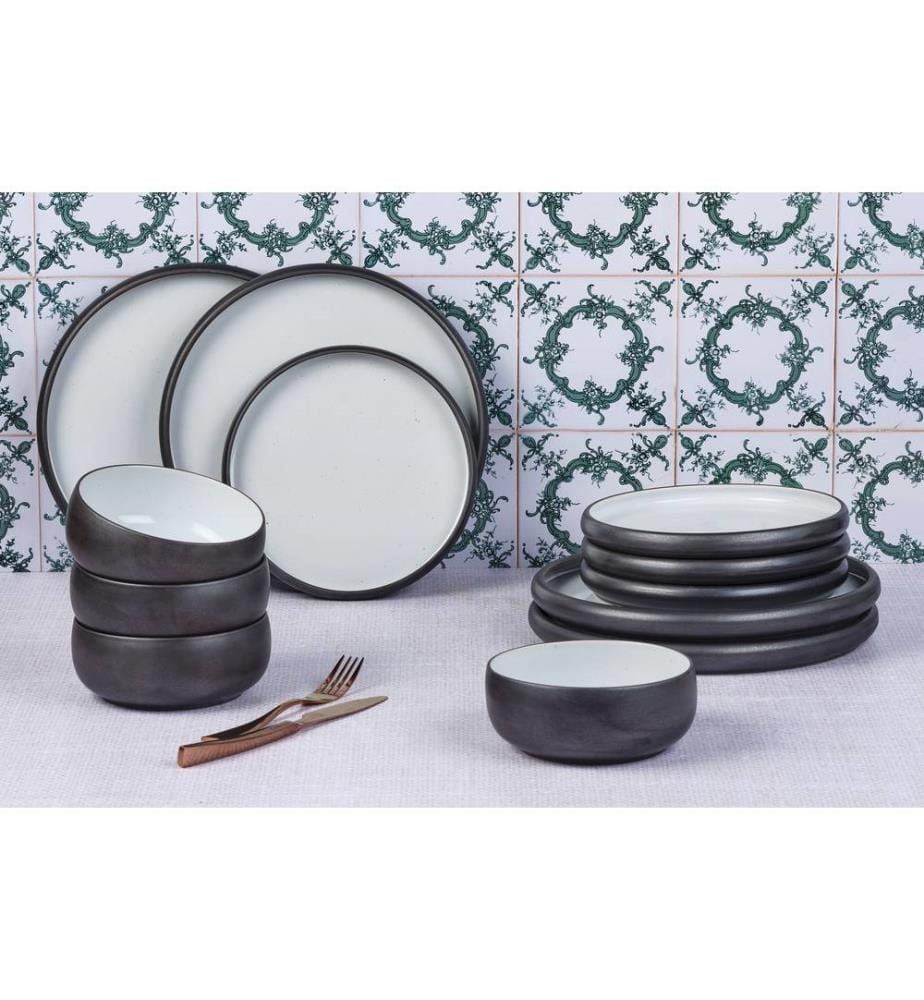 Service de Table Gourmet 12 Pièces - Onyx