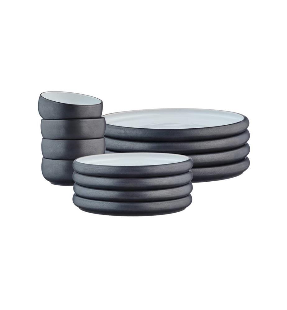 Service de Table Gourmet 12 Pièces - Onyx