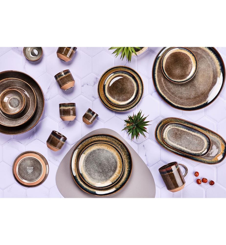 Assiette GENESIS Ø27cm - 6 Pièces - Basalte