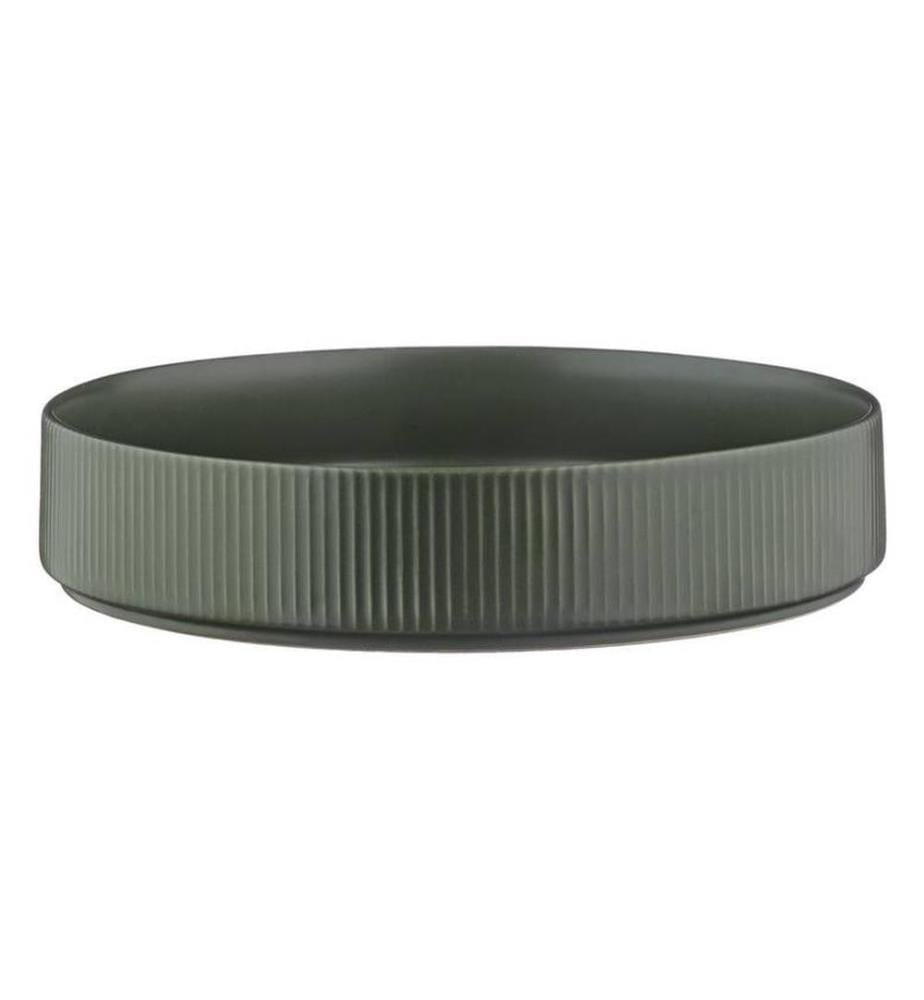 Assiette creuse Scandi Ø21,5cm - 4 pièces - Olive