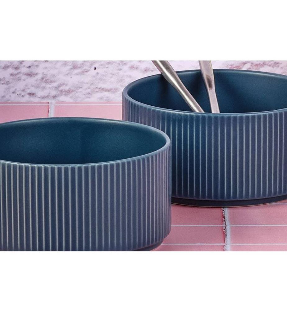 Bols Scandi Ø12cm - 4 pièces - Bleu marine