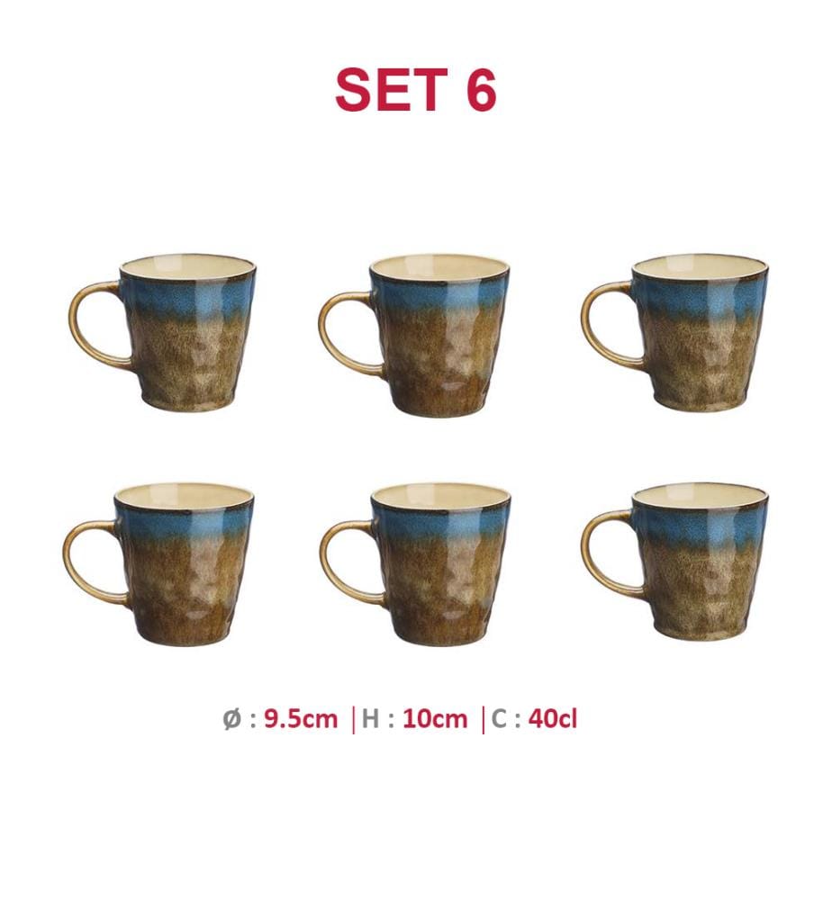 Set di 6 tazze Iceland 40 Cl - Terra E Mare
