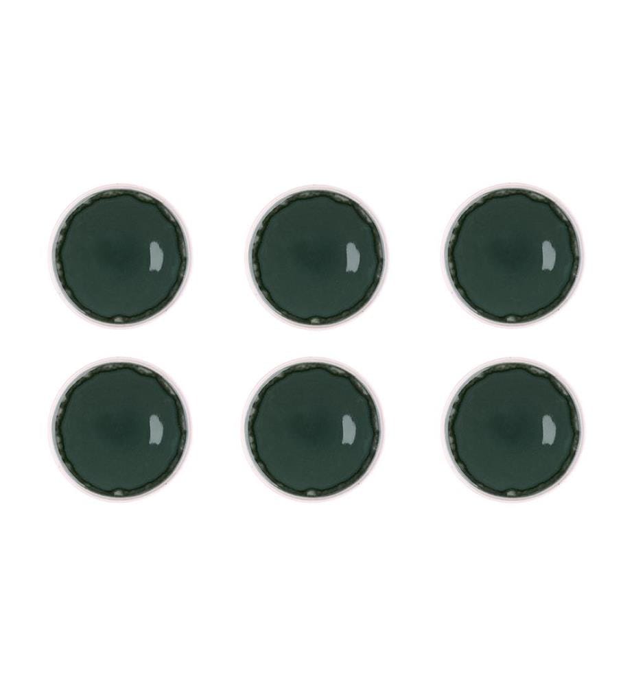 Lot de 6 Assiettes Oxygen Ø21,5 Cm - Vert Et Gris