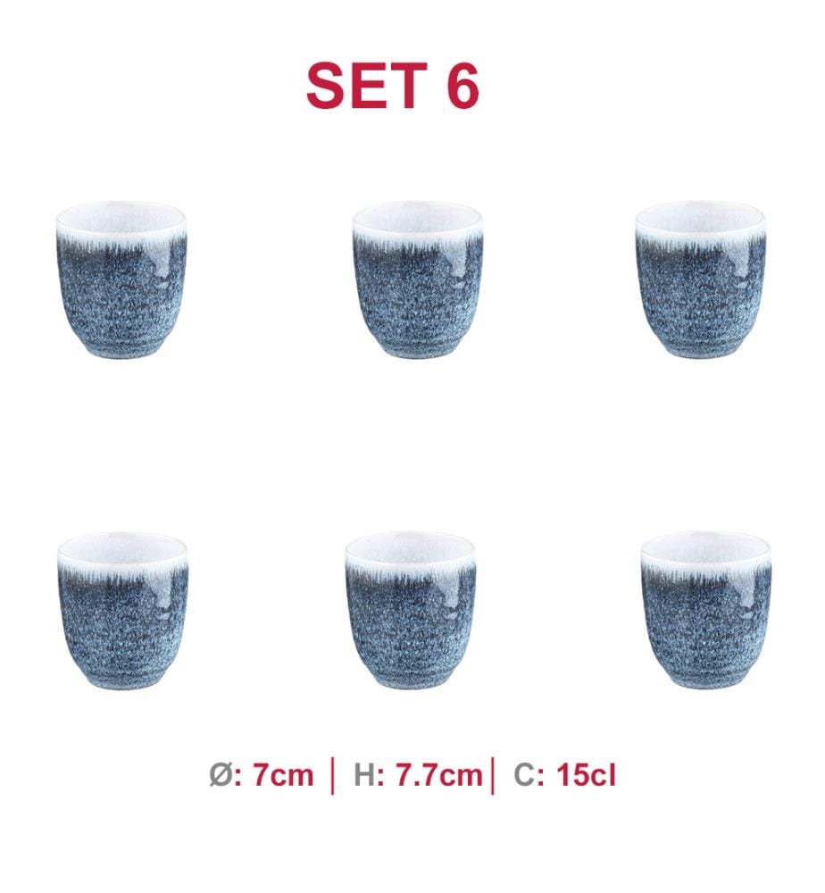 Tazza Cosmos 15Cl - 6 pezzi - Azzurro