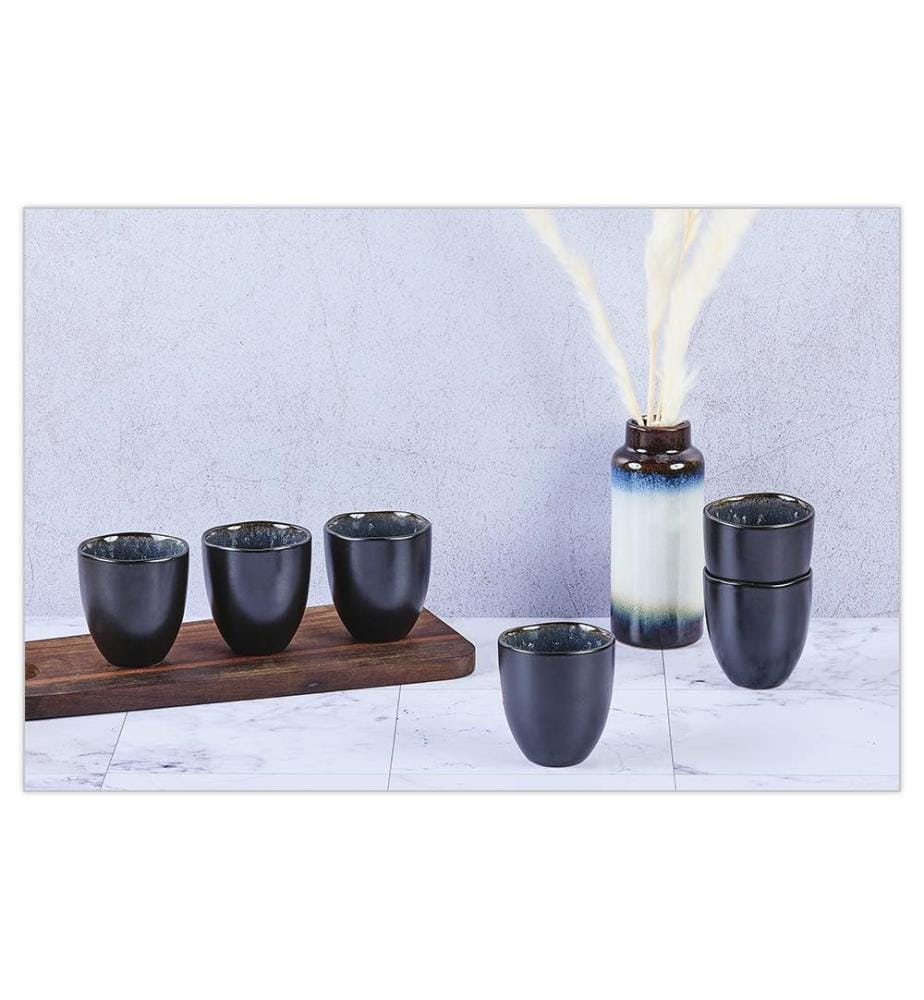 Set di 6 tazze Iris da 15 cl - Blu notte