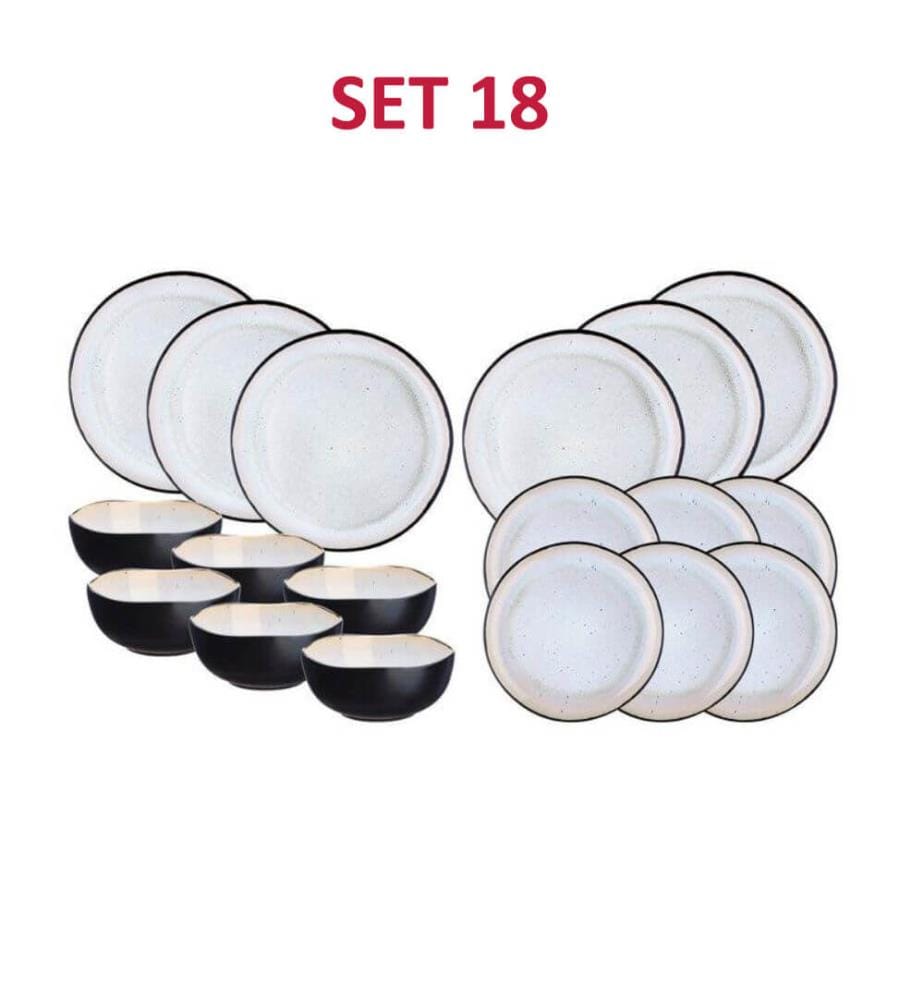 Les Essentiels Iris Set 18 Pièces - Blanc Ivoire