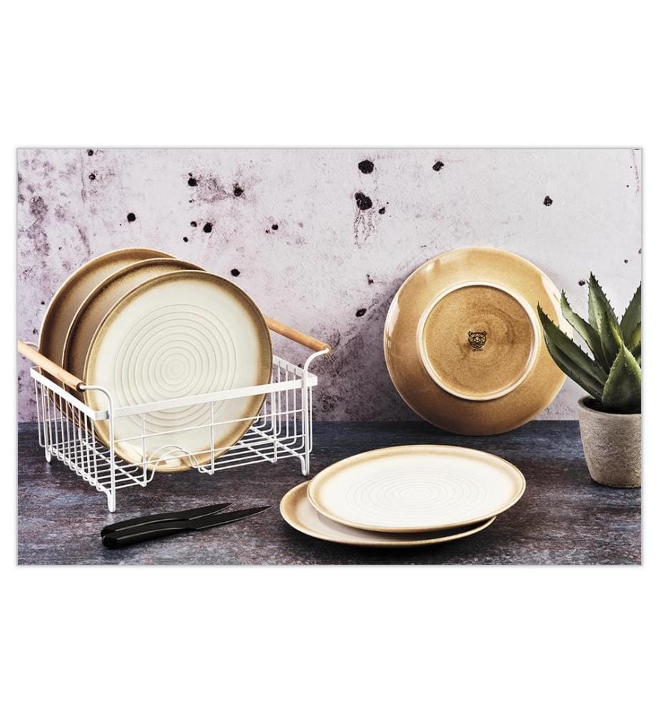 Teller Cosmos Ø27,5Cm - 6 Teile - Creme