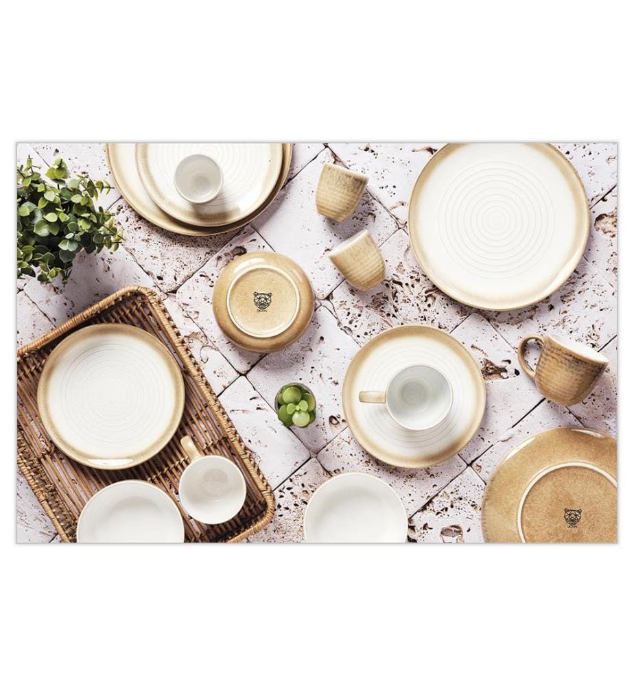 Teller Cosmos Ø27,5Cm - 6 Teile - Creme