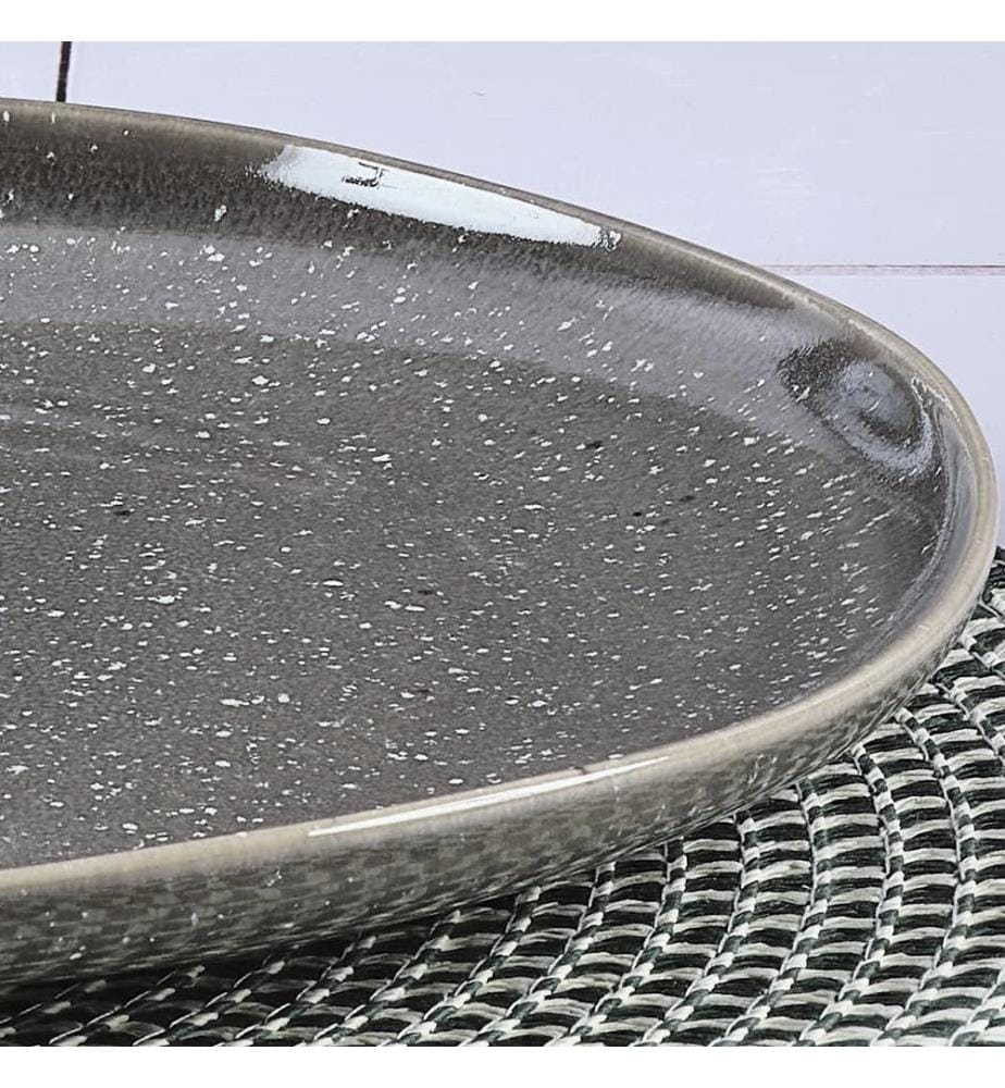 Set de 6 Assiettes Stellar Ø27 Cm - Gris Ciment