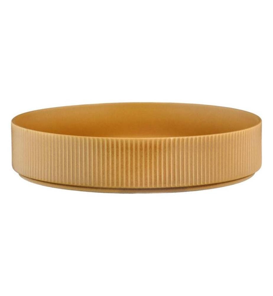 Assiette creuse Scandi Ø21,5cm - 4 pièces - Ocre