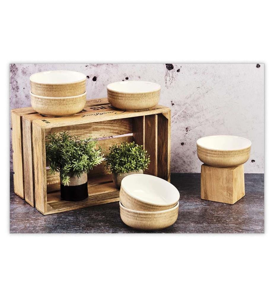 Set de 6 Bols Cosmos Ø15,5 Cm - Crème