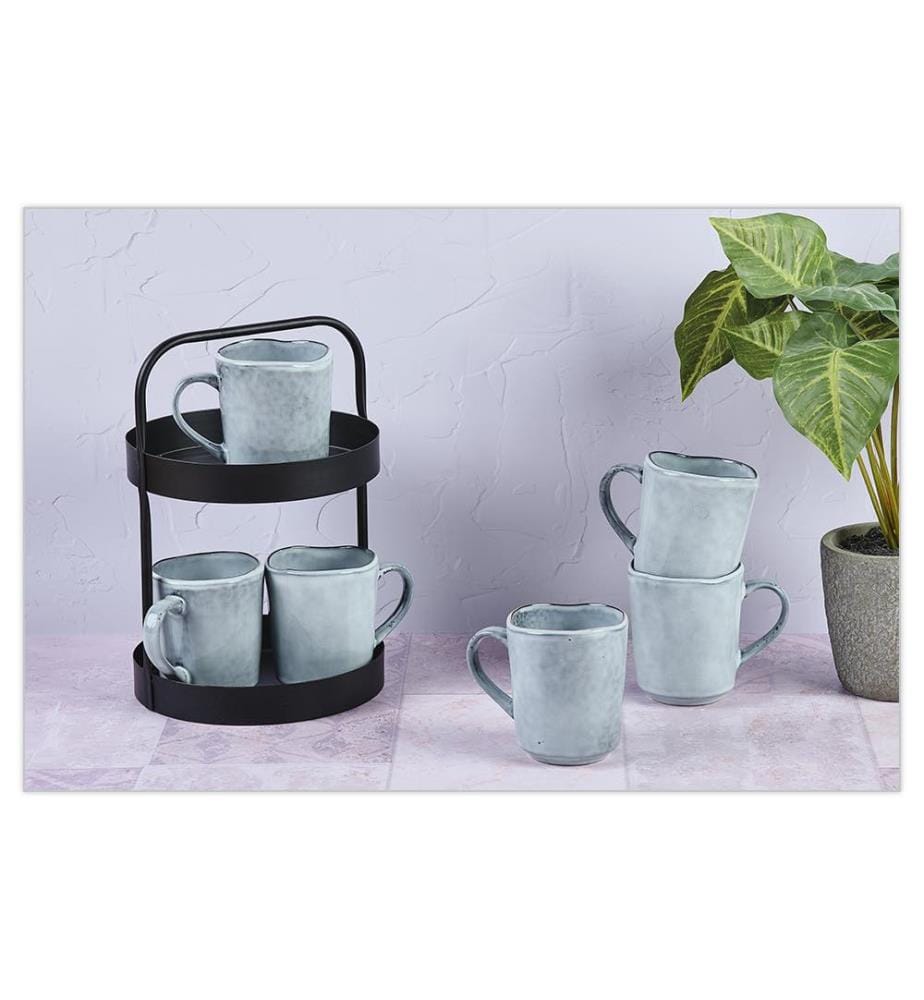 Set di 6 tazze Cloud 40cl - Grigio Oriente