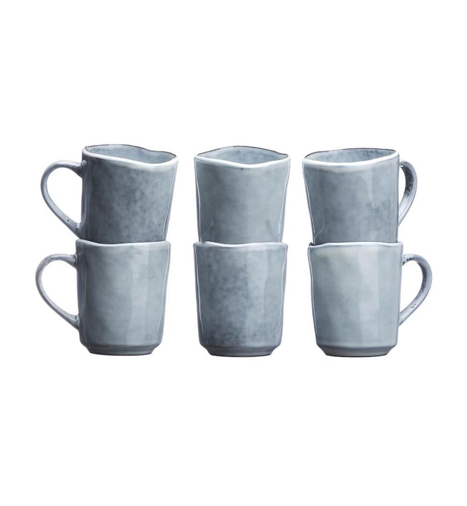Set di 6 tazze Cloud 40cl - Grigio Oriente
