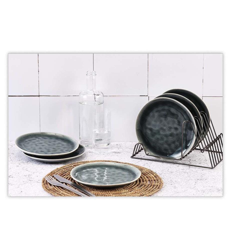 Set de 6 Assiettes Moon Ø21 Cm - Petrol