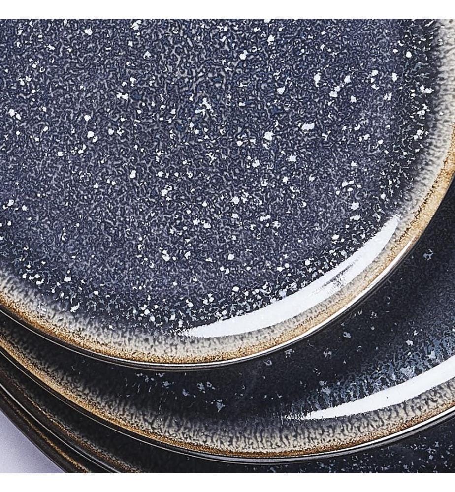 Set de 6 Assiettes Iris Ø16 Cm - Bleu Nuit