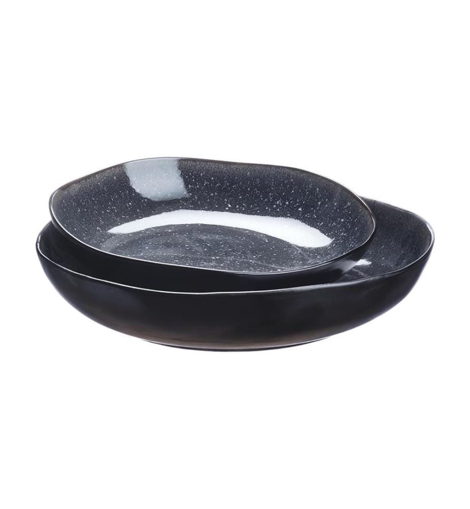 Lot de 2 Corbeilles à Fruits Iris Ø27,5 Cm Et Ø32,5 Cm - Bleu Nuit