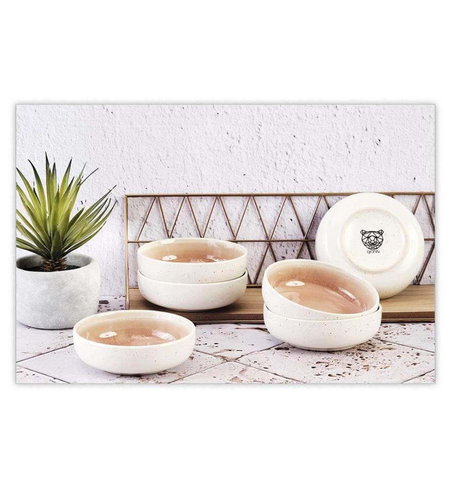 Bol Oxygen Ø13Cm - 6 Pièces - Rose Poudre