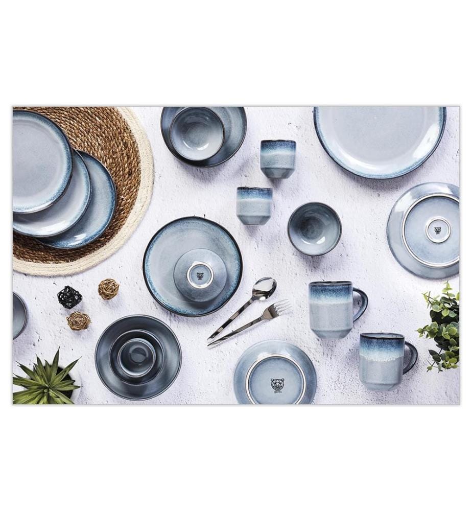 Genesis 18 Piece Placemat - Light Blue