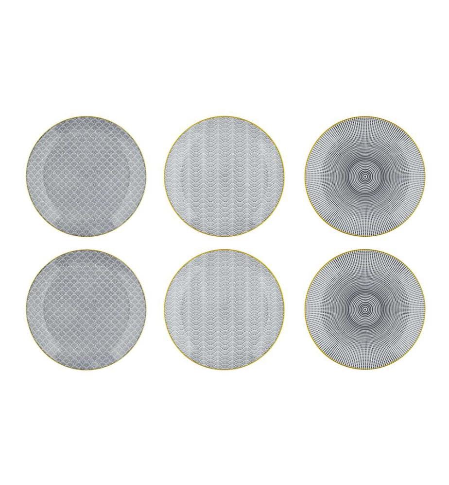 Geschirr Les Essentiels 18 Teile Eclipse - Mehrfarbig