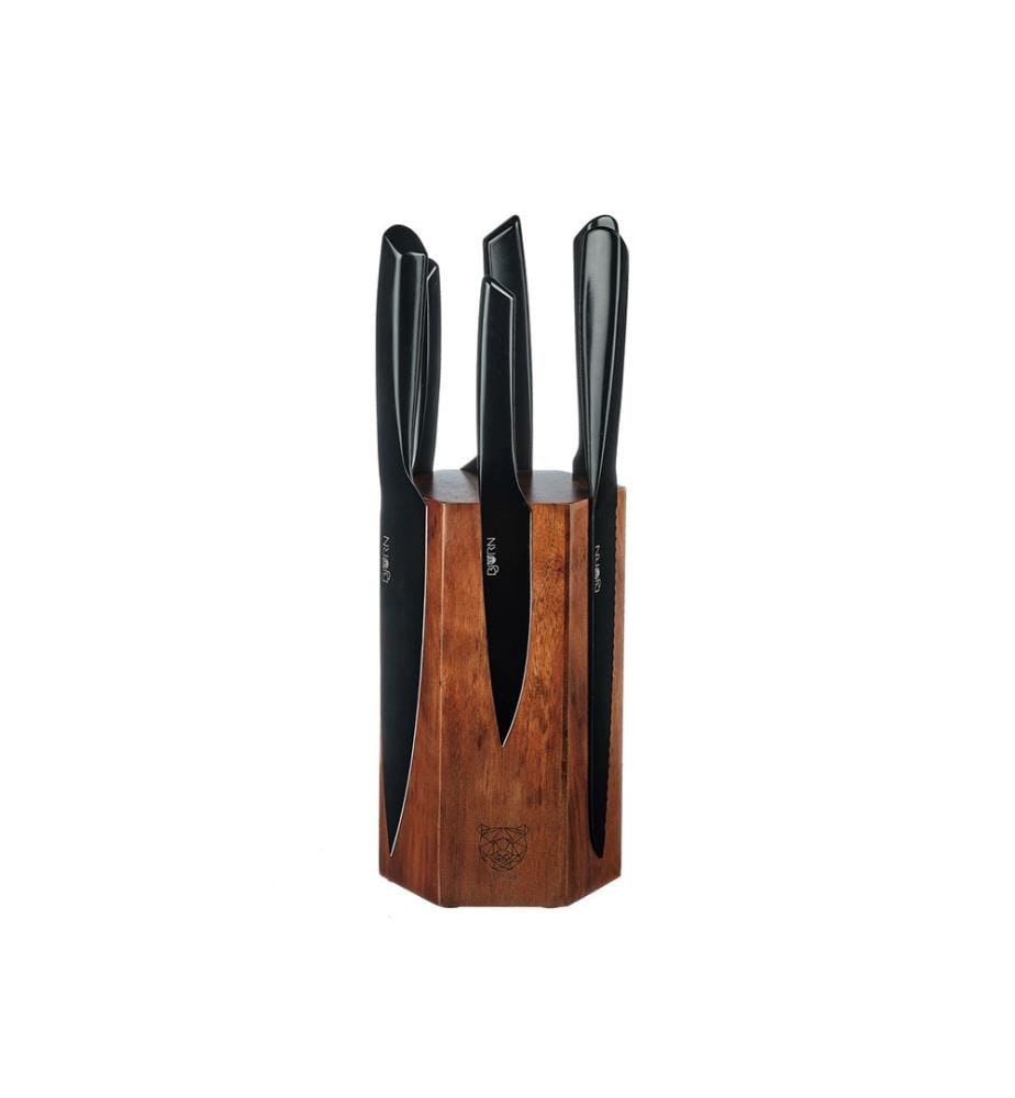 Ceppo di coltelli da cucina Jensen Imatra - 7 pezzi
