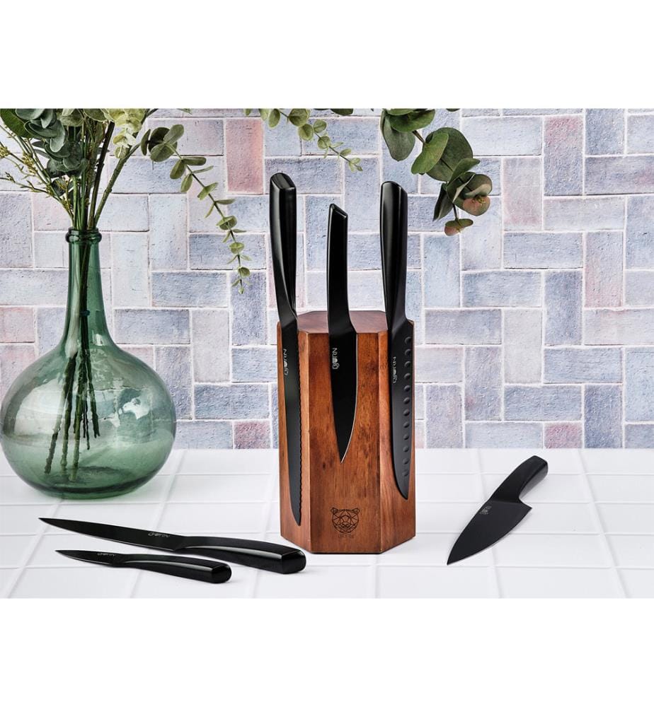 Ceppo di coltelli da cucina Jensen Imatra - 7 pezzi