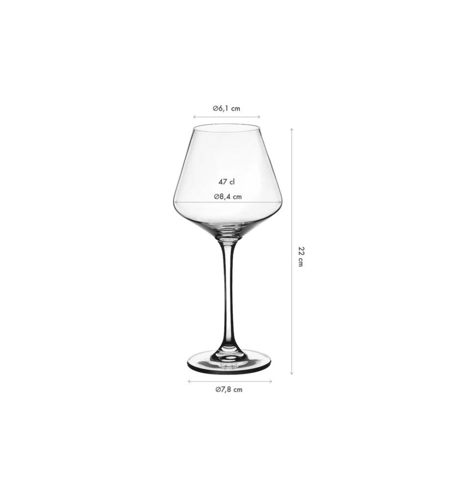 Glas mit Stiel 47cl LAGOM - 6 Stück