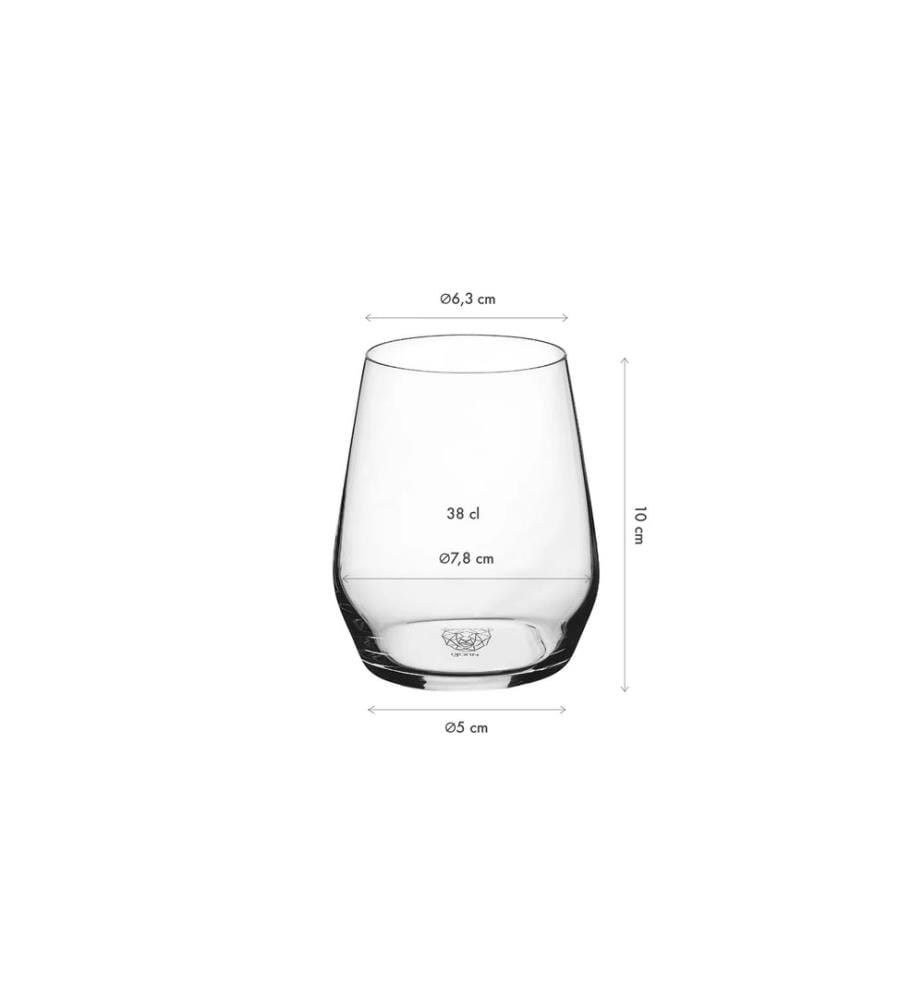 6 Gobelets 38 cl LAGOM - Lot de 6 - Transparent
