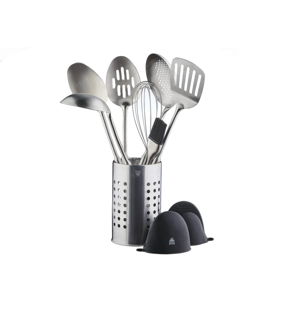 Set di 10 utensili da cucina in acciaio inossidabile STAL - Acciaio inossidabile