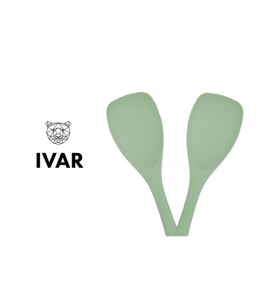 Lot de 2 couverts à salade en silicone IVAR - Vert