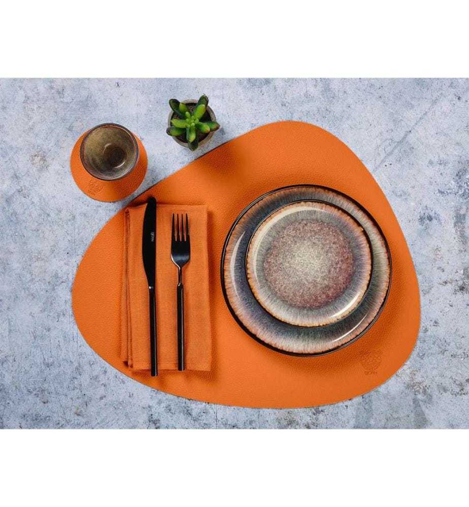 Lot de 6 Serviettes de table - Orange