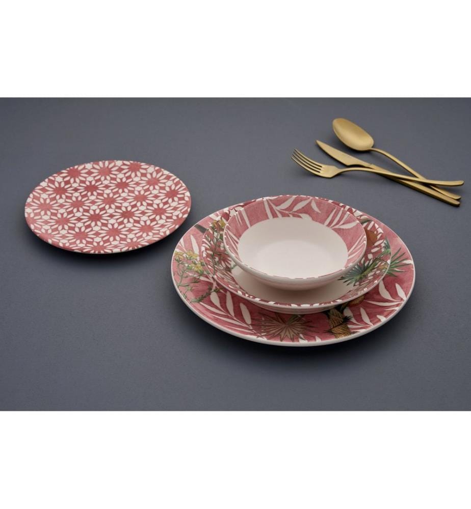 Service de table (24 pièces) - Rouge