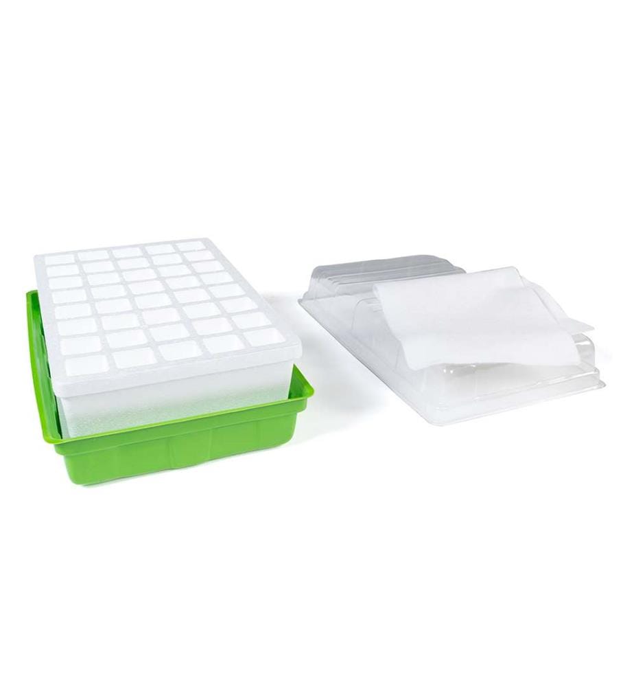 Lot de 2 Kit De Germination 40 Godets - Vert et Blanc